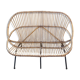 Vintage rattan bench
