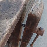 Old wooden workbench