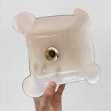 Vintage pendant lamp in pink opaline