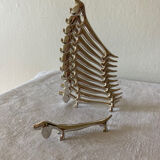 12 vintage dachshund knife holders
