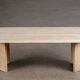 Table basse design vintage travertin