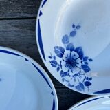 Deep plates Terre de Fer pink blue