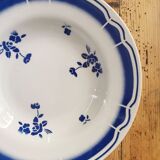 Blue Badonviller retro hollow plates