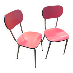 2 chaises en formica