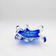 Cup Josef Hospodka Chribska Cristal Bleu Cobalt White Trim 24cm