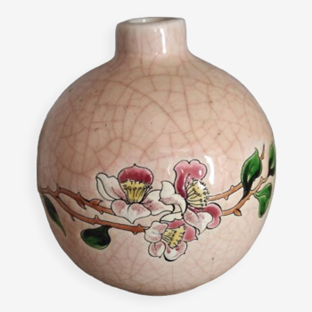 Longwy Enamel ball vase
