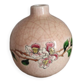 Longwy Enamel ball vase