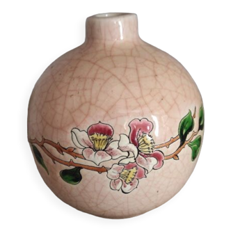 Longwy Enamel ball vase