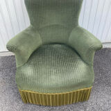 Velvet toad armchair