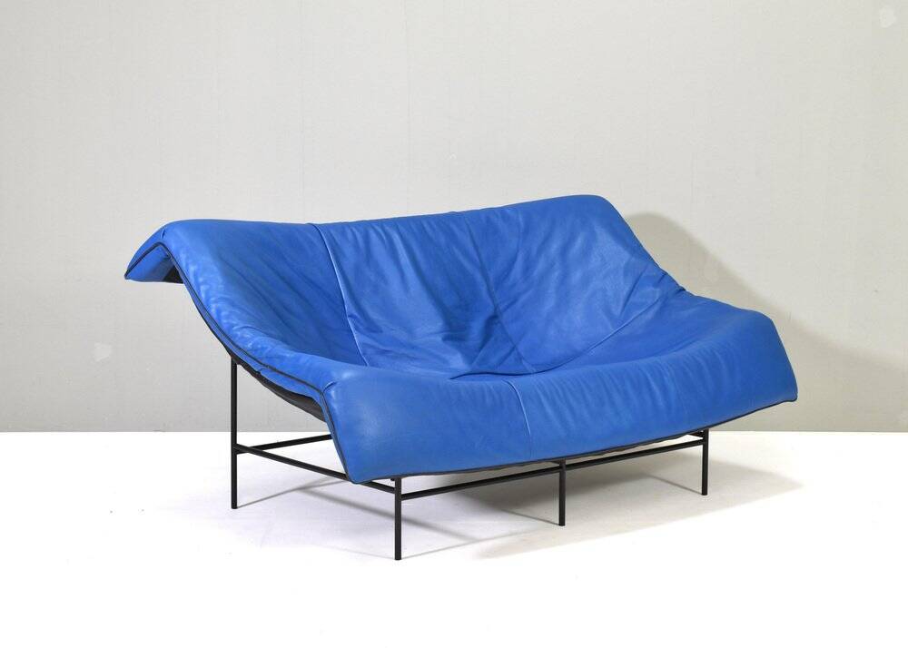 Butterfly sofa in leather by Gerard Van Den Berg for Montis, Netherlands, 1980s