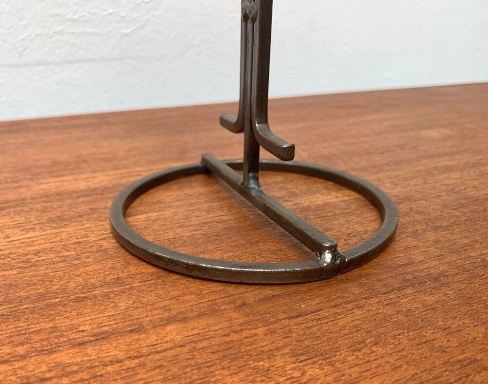 Danish Metal and Glass Candle Holder from the Mid-Century, 1960s