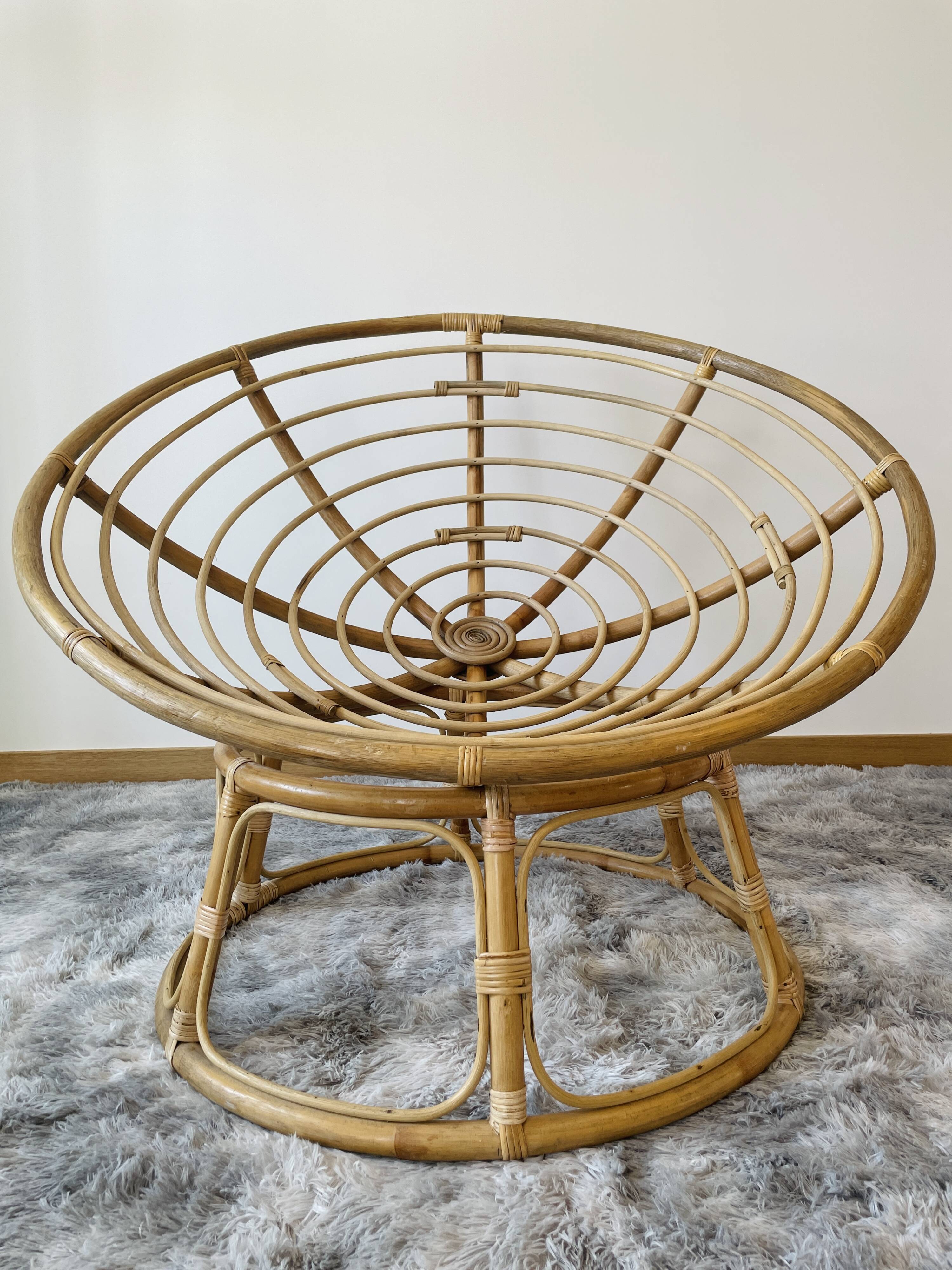 Papasan armchair or rattan loveseat