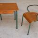Desk and children's chair by Jacques Hitier for Mullca editions