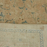 Handmade oriental 1980s 294 cm x 407 cm beige wool carpet