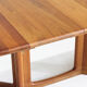 Vintage Danish oval extendable dining table solid teak