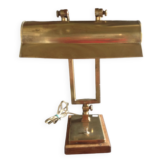 Antique brass desk lamp, circa 1940