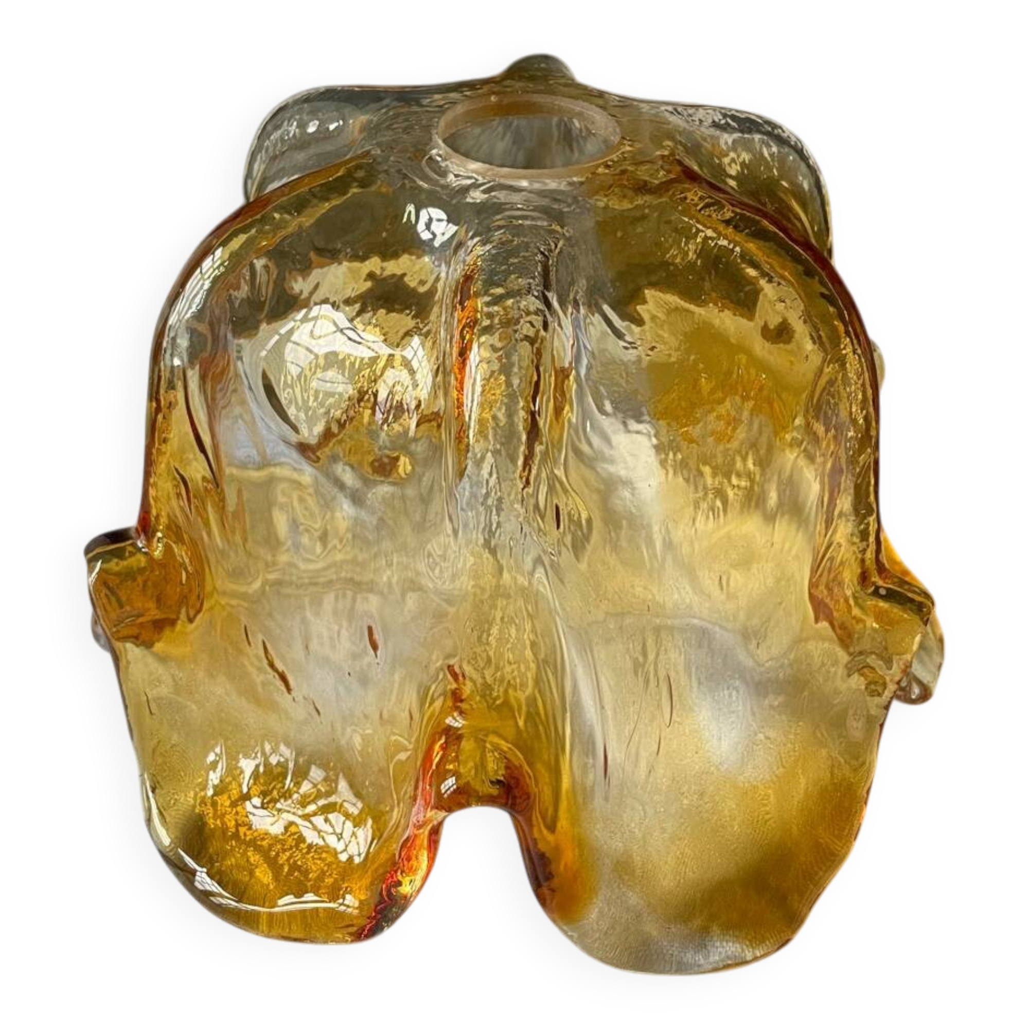 Vintage glass pendant light