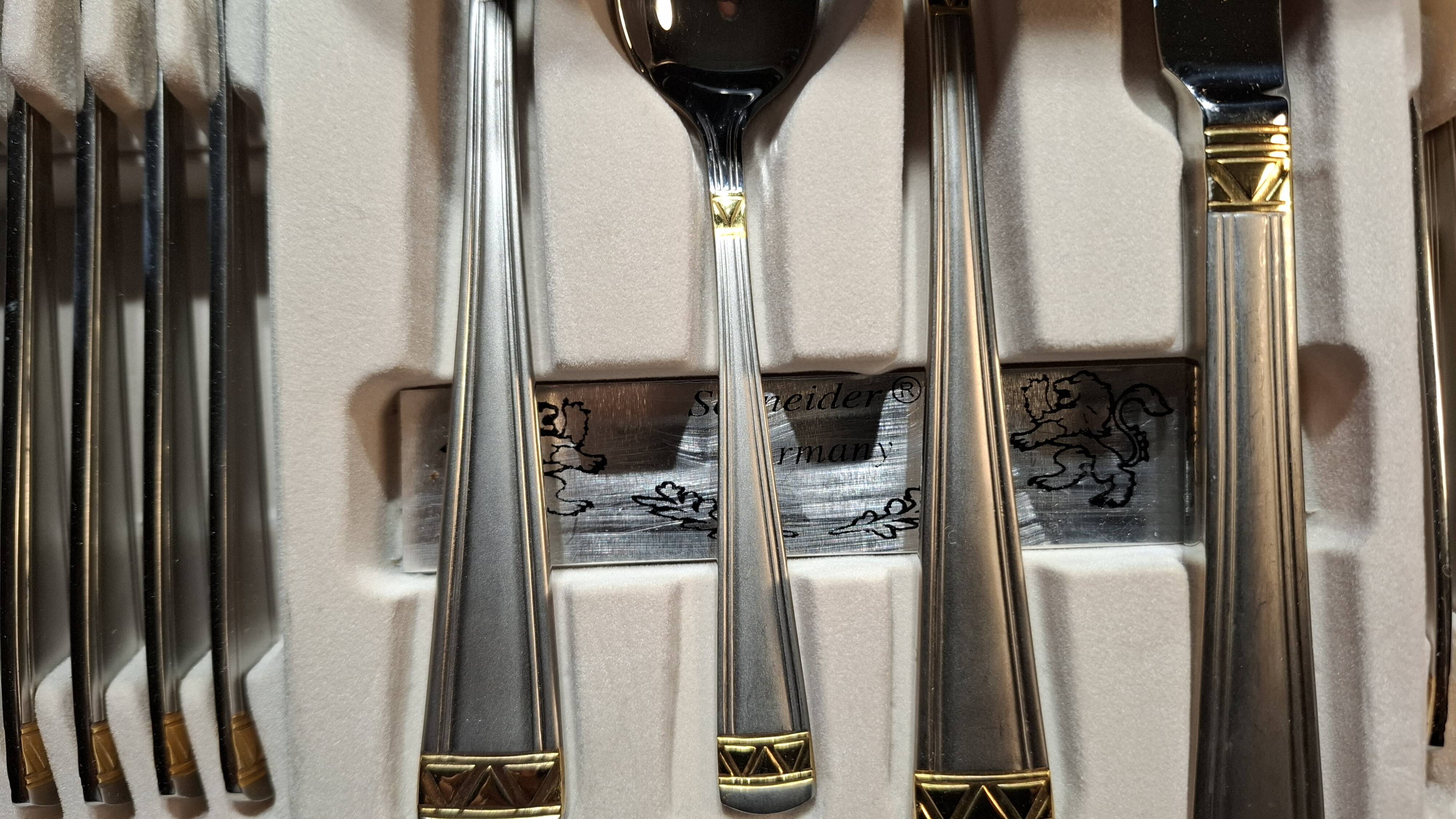 New complete Schneider cutlery set