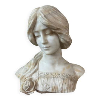 Marble bust of a woman