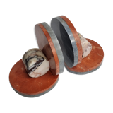 Pair of art deco marble bookends, 1930