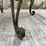 René Drouet coffee table in metal and black marble