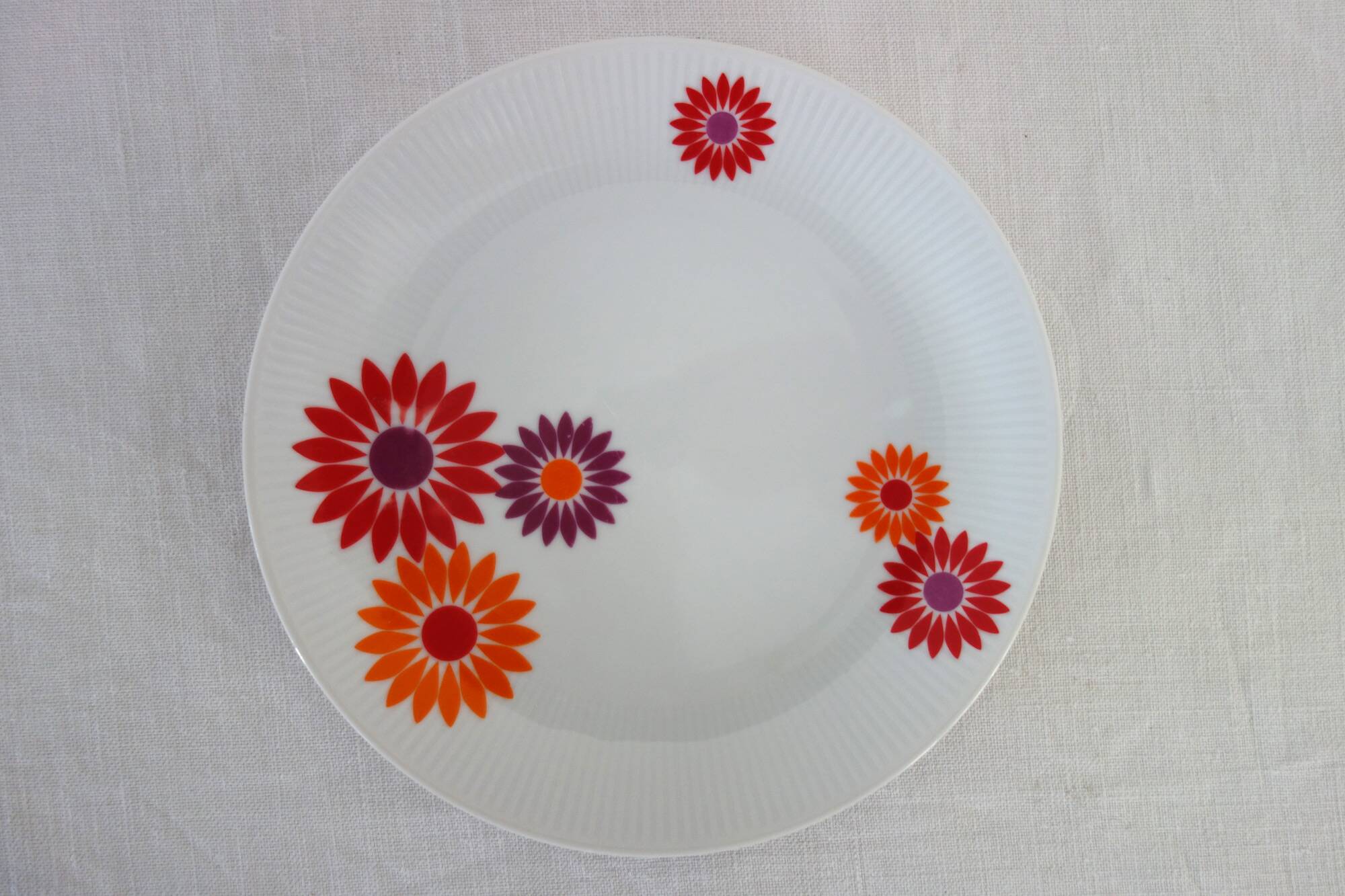 8 dessert plates Seltmann Weiden West Germany 70s