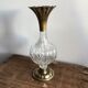 Vase verre et laiton