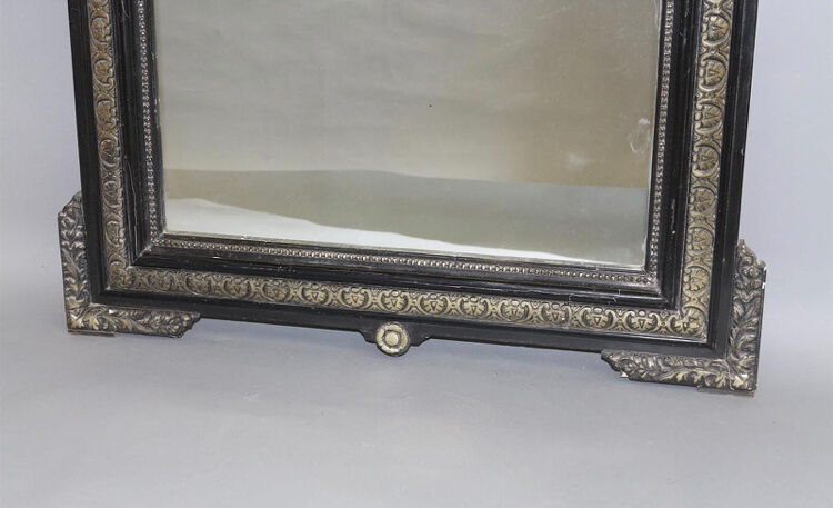 Mirror Napoleon III blackened wood