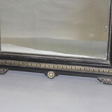 Miroir Napoléon III bois noirci