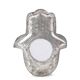 Moroccan metal mirror in the shape of a hand, 1970s