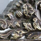 Miroir en laiton repoussé, style louis xiv, époque napoléon iii – xixe
