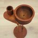 Teak ashtray, Danish design, 1970s, production: Denmark