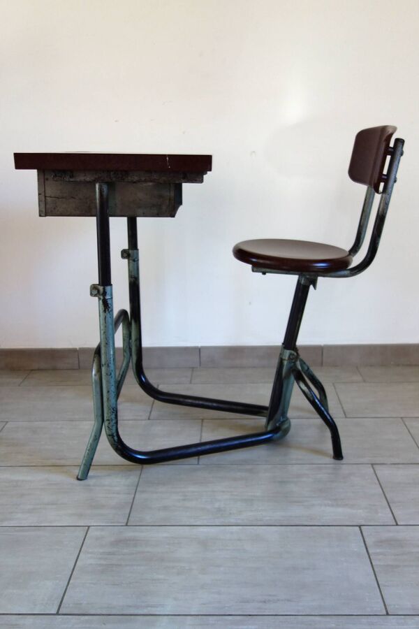Ancien bureau écolier évolutif années 30