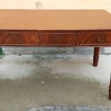 Antique writing table in mahogany, Louis Philippe style, Austria, 19th century.