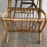 Rattan desk (a small chip on the magazine rack)
