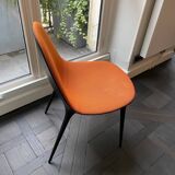 4-LEG CHAIRS IN STEEL, MATT BLACK VARNISH, CASSINA, CAPRICE MODEL