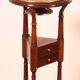 18th century mahogany barber's or pocket emptier
