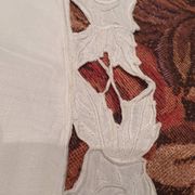 Taie d'oreiller en demi lune avec dentelle anglaise