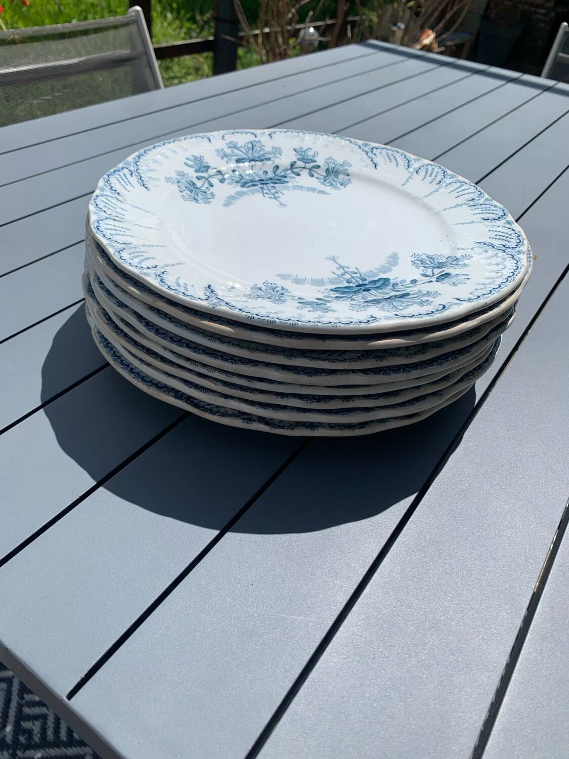 Set of 8 ironstone plates