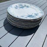 Set of 8 iron earthenware plates