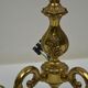Pair of wall lamps with two lights in Louis XV style bronze
