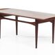 Tove Kindt-Larssen coffee table, vintage, solid teak, Denmark, 1960s.