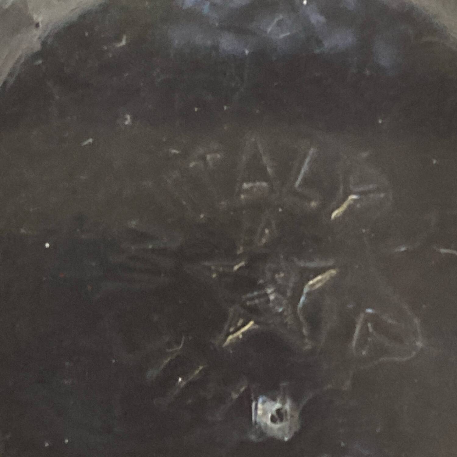 Large vintage 70s glass vase, Italian work