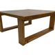 Vintage coffee table pinewood minimalist 1960s