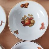 Set of 12 bowls decorated with Creartis Renaix fruit