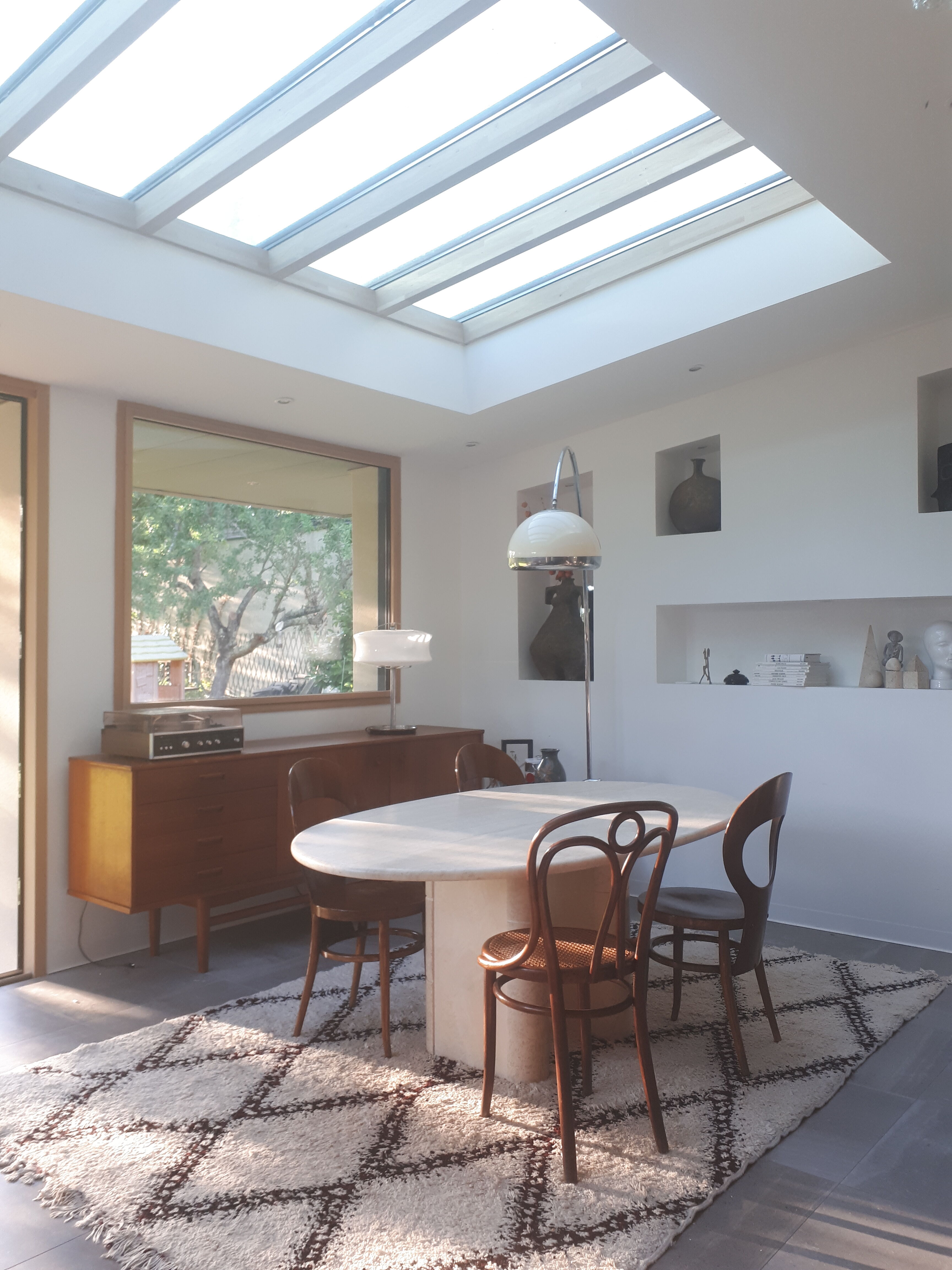 Roche Bobois travertine table