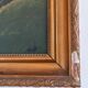 Vintage original coastal landscape oil painting, signed seaside art
