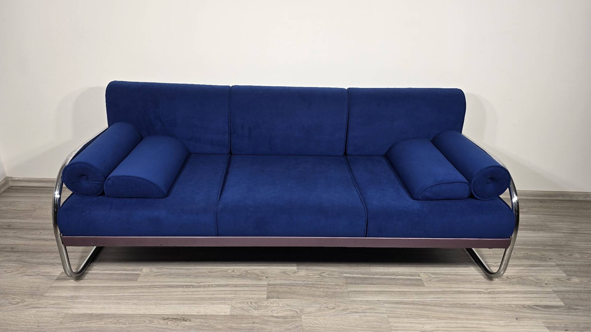 Bauhaus Chrome Sofa by Robert Slezak for Slezak Factories, 1930s