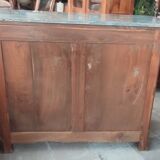 Old 4 drawer chest of drawers with marble top