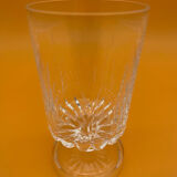 Engraved crystal stemmed glasses